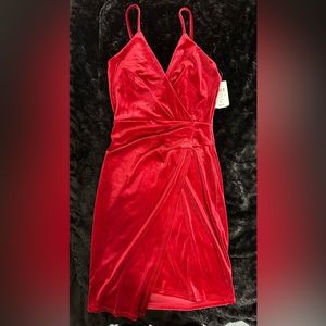 NWT Wrapped in Velvet Mini Dress (S)